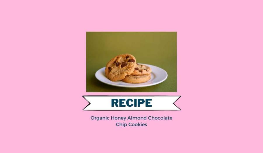 Organic Honey Almond Chocolate Chip Cookies